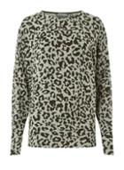 Dorothy Perkins *tall Black Batwing Leopard Jumper