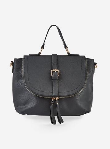 Dorothy Perkins Black Casual Buckle Cross Body Bag