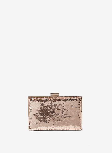 Dorothy Perkins Rose Gold Sequin Box Clutch