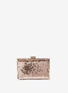 Dorothy Perkins Rose Gold Sequin Box Clutch