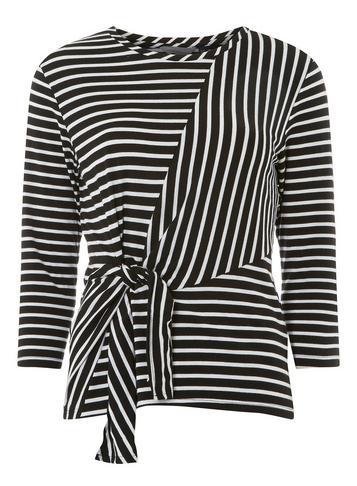 Dorothy Perkins *tall Multi-coloured Striped Side-knot Top