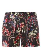 Dorothy Perkins Tropical Printed Linen Shorts