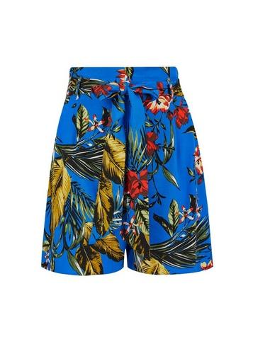 Dorothy Perkins Cobalt Tropical Print Shorts