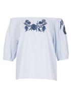 Dorothy Perkins *tenki Blue Off Shoulder Top