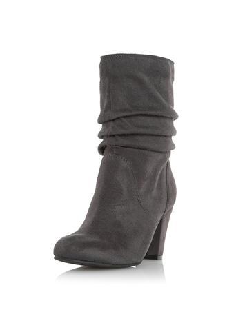 Dorothy Perkins *head Over Heels 'rhoda' Ruched Heeled Boots