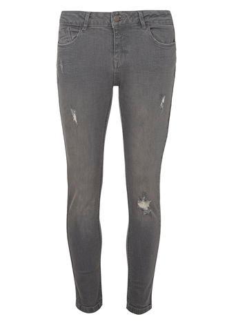 Dorothy Perkins Petite Grey 'casey' Skinny Jeans