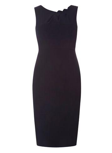 Dorothy Perkins Navy Fold Detail Pencil Dress