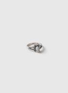 Dorothy Perkins Silver Marble Stone Ring