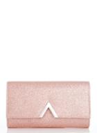 Dorothy Perkins *quiz Rose Gold Glitter Trim Clutch