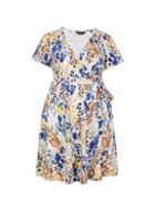 Dorothy Perkins *dp Curve Multi Coloured Animal Print Short Sleeve Wrap Dress