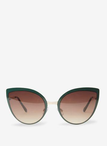 Dorothy Perkins Green Enamel Cat Eye Sunglasses