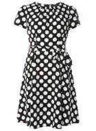 Dorothy Perkins Black And White Spotted Fit & Flare Dress