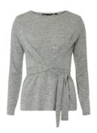 Dorothy Perkins Grey Tie Side Top