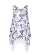 Dorothy Perkins *izabel London Multi Navy Foliage Top