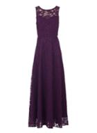 *jolie Moi Dark Purple Lace Maxi Dress
