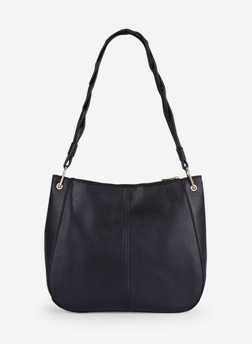 Dorothy Perkins Black Twist Handle Hobo Bag