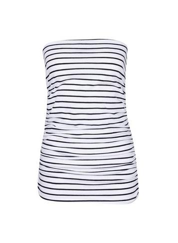 Dorothy Perkins Ivory Striped Bandeau Top