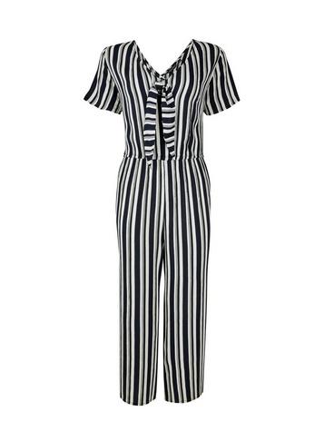Dorothy Perkins Navy Striped Jumpsuit