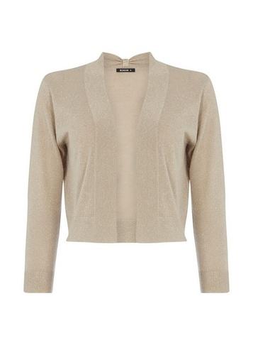 Dorothy Perkins *roman Originals Gold Sparkly Shrug