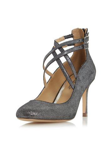 Dorothy Perkins *head Over Heels 'alisha' Grey High Heel Shoes