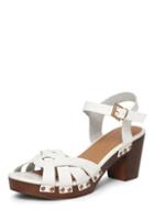 Dorothy Perkins White 'ross' Twist Clog Sandals