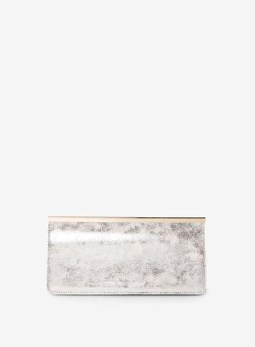 Dorothy Perkins White Bar Top Clutch