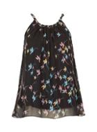 Dorothy Perkins *izabel London Petite Black Bird Print Camisole Top