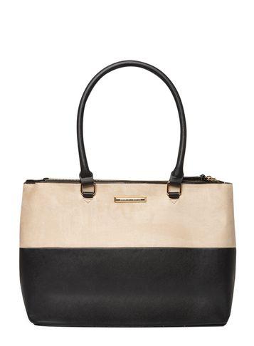 Dorothy Perkins Sesame Double Zip Tote Bag