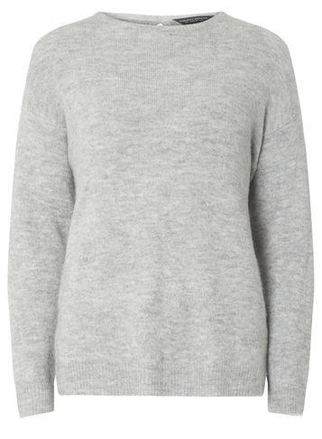 Dorothy Perkins Grey Open Bow Back Jumper