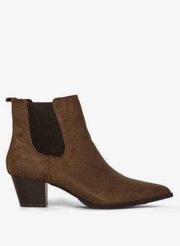Dorothy Perkins Khaki 'mayfair' Chelsea Boots