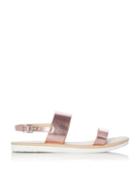 Dorothy Perkins *head Over Heels By Dune Pink 'laila' Ladies Flat Sandals