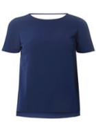Dorothy Perkins Petite Navy Bar Back T-shirt