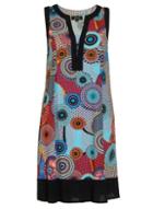 Dorothy Perkins *quiz Multi Coloured Circle Print Shift Dress