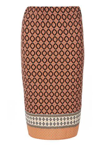 Dorothy Perkins Orange Printed Tube Skirt