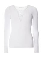 Dorothy Perkins *only White Lace Up Top