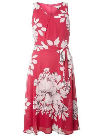 Dorothy Perkins *billie & Blossom Tall Pink Floral Bloom Skater Dress