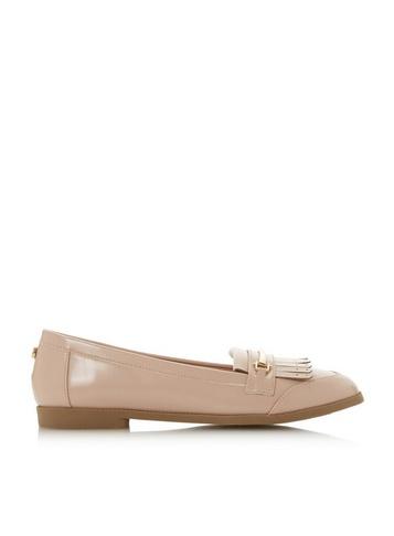 *head Over Heels By Dune Nude Goldiie Ladies Flat Shoes