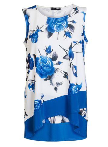 Dorothy Perkins *quiz Cream Floral Crossover Top