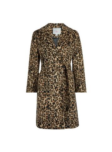 Dorothy Perkins Petite Animal Print Pocket Wrap Coat