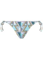 Dorothy Perkins *noisy May Blue Aztec Print Bikini Bottoms