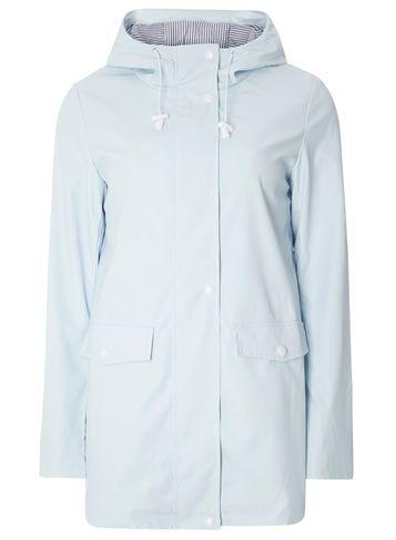 Dorothy Perkins Pale Blue Button Raincoat