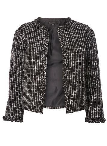 Dorothy Perkins Monochrome Boucle Frill Jacket