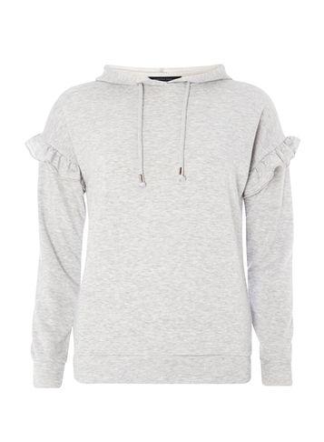 Dorothy Perkins Grey Ruffle Sleeve Hoodie