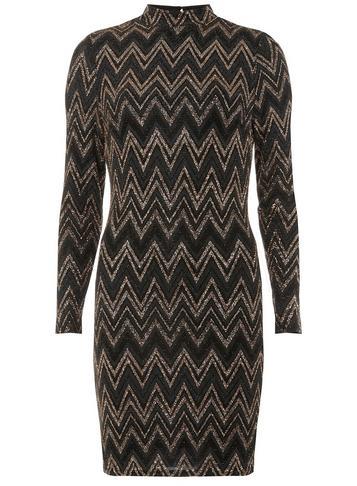 Dorothy Perkins Multi Coloured Zig Zag Bodycon Dress