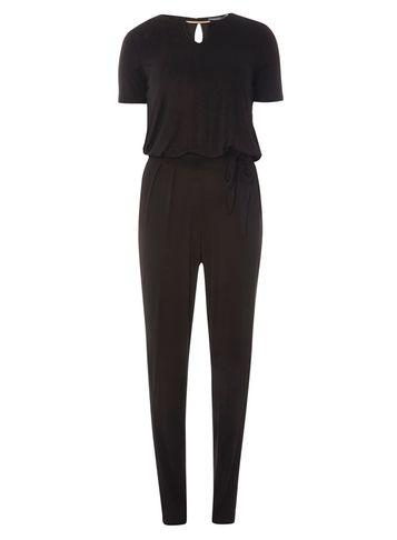 Dorothy Perkins *tall Black Gold Bar Jumpsuit