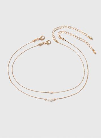 Dorothy Perkins Two Pack Of Pearl Chokers