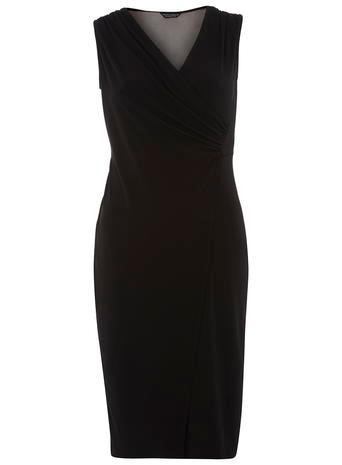 Dorothy Perkins Black Mesh Insert Dress