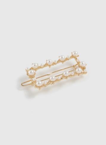 Dorothy Perkins Cream Square Pearl Clip