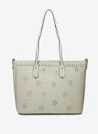 Dorothy Perkins Grey Laser Cut Detail Shopper Bag