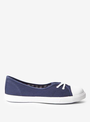 Dorothy Perkins Navy Ida Low Vamp Trainers